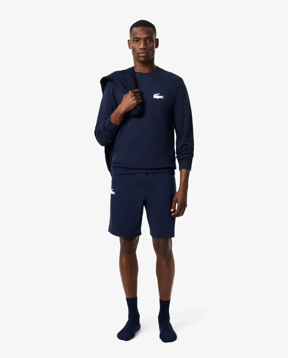Мужская худи из футера Loungewear Lacoste, Navy — фото 4