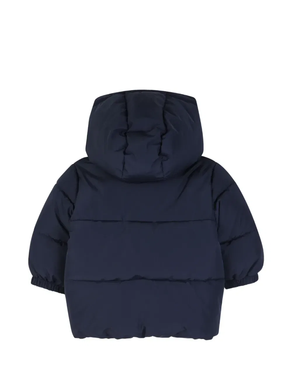 Стеганая куртка с капюшоном Boss Kidswear, синий — фото 2