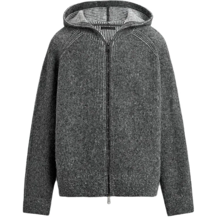 Мужской свитер с капюшоном Regular ZARA, Gray