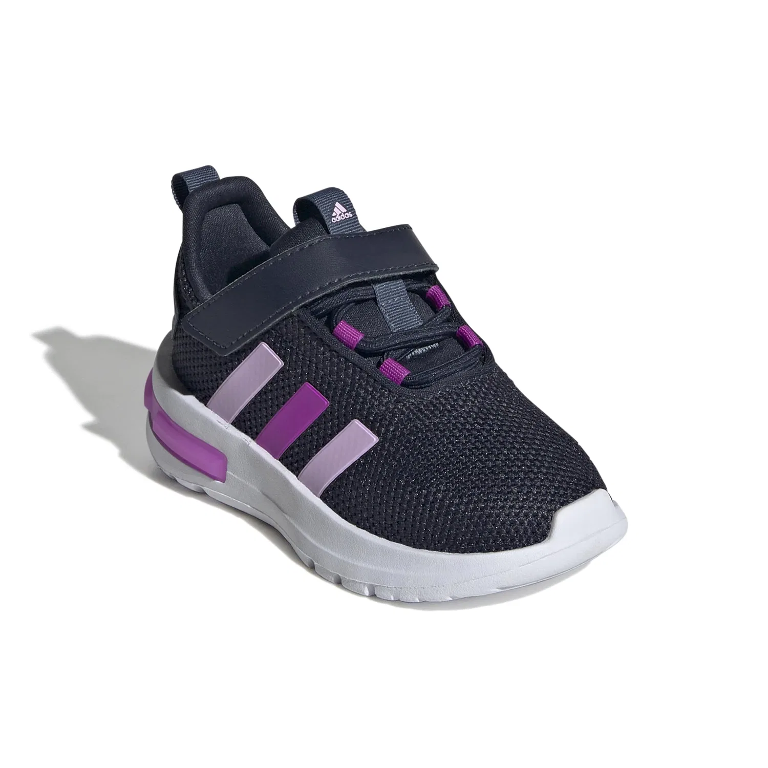 Детские кроссовки для мальчиков с принтом Racer Tr23 Shoes Kids Adidas, Legend Ink Bliss Lilac Flash Pink — фото 3