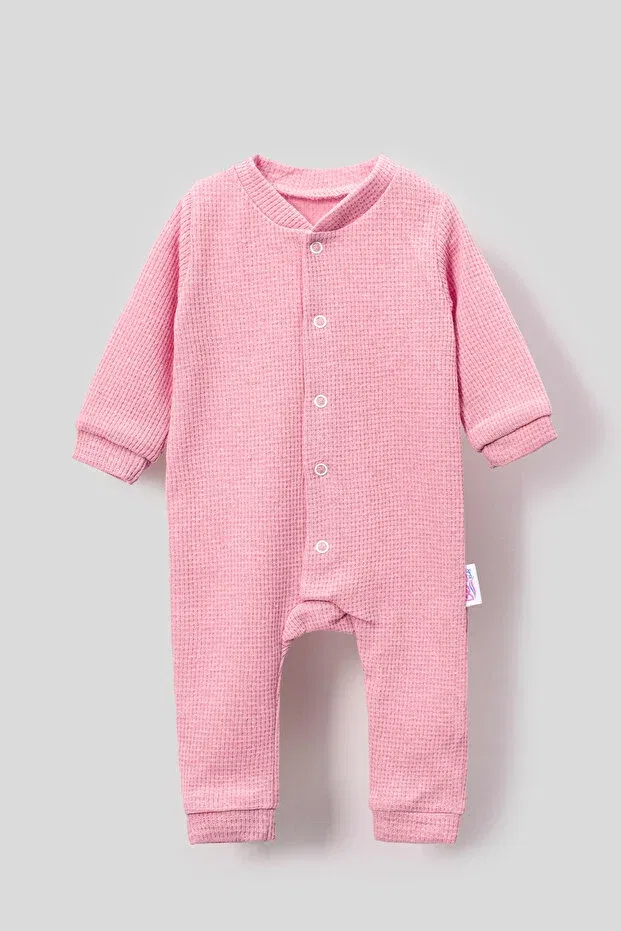 Детский комбинезон для девочек с принтом Bubito, Pink — фото 3