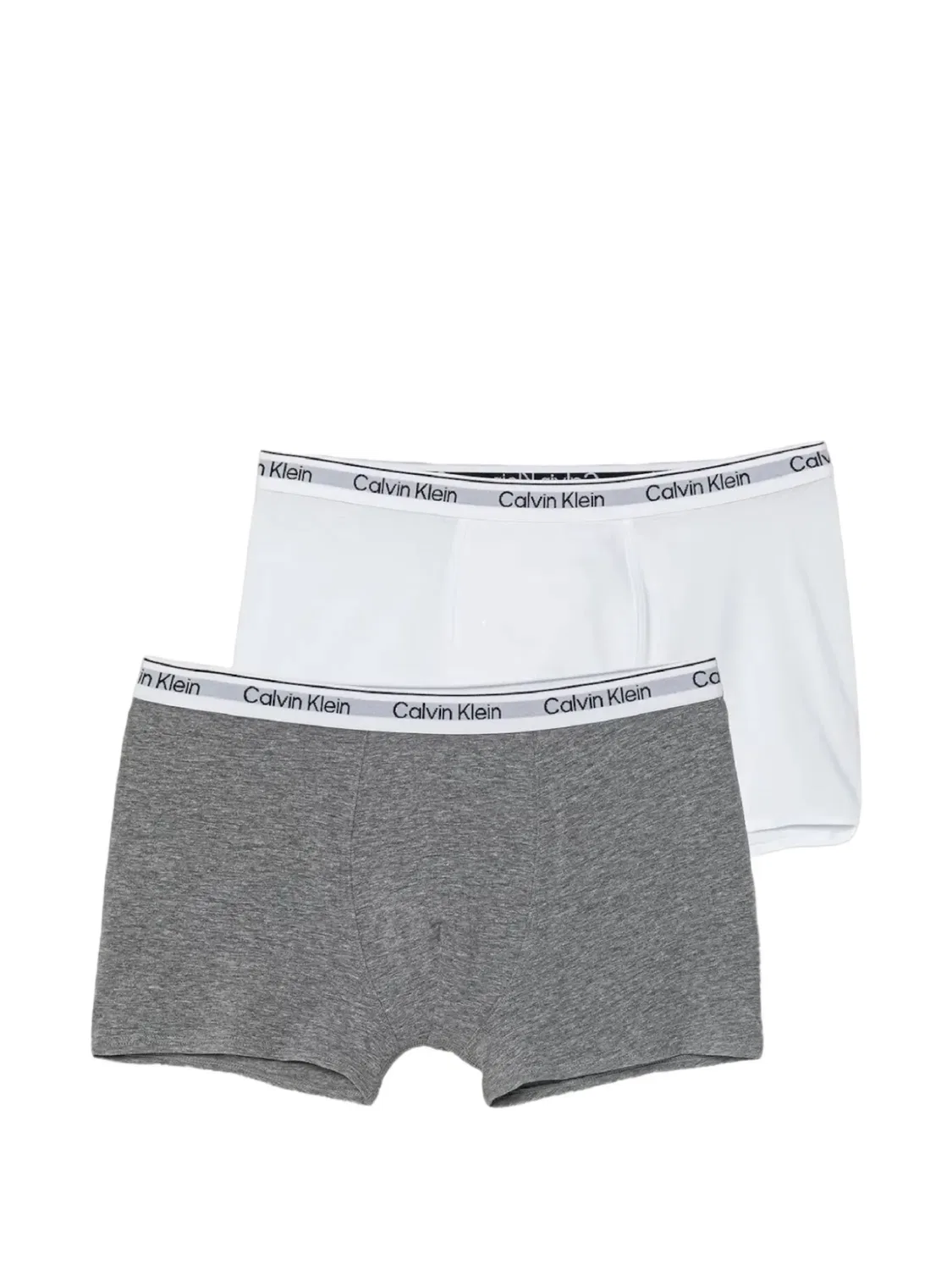 Комплект из двух трусов с логотипом Calvin Klein Kids, серый