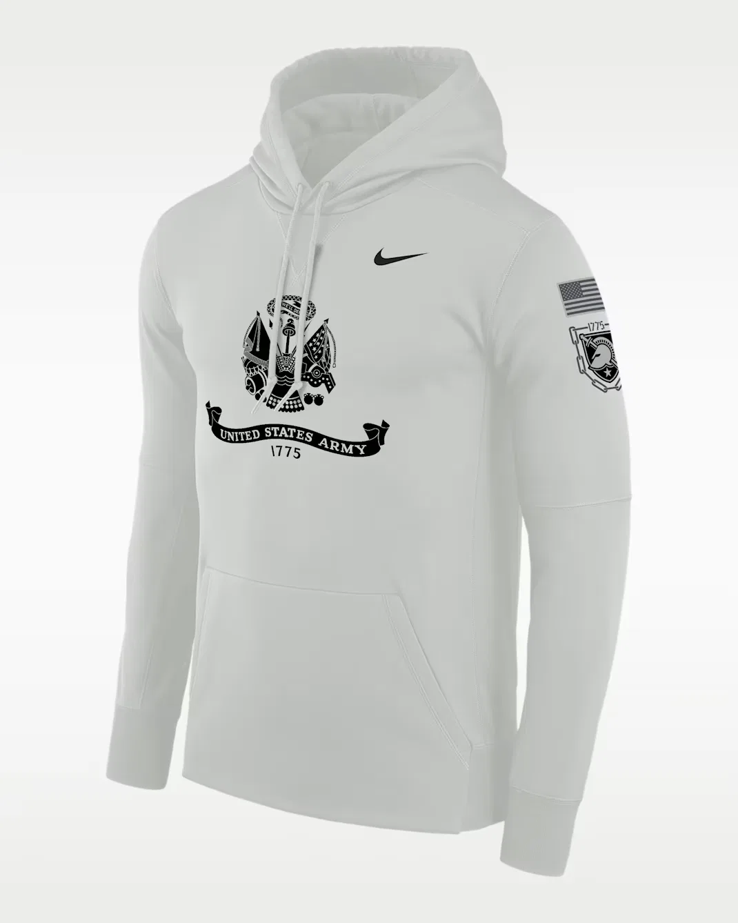 Мужской пуловер с капюшоном Nike Therma Army Black Knights Rivalry, Grey