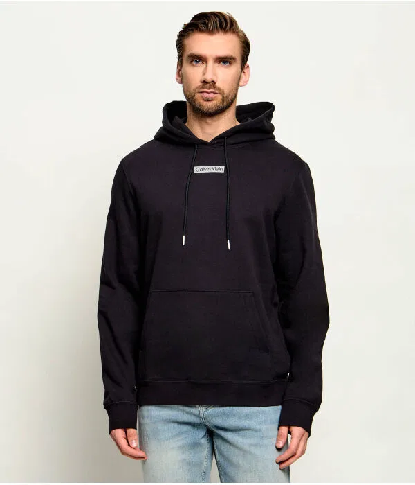 Мужская футерная толстовка Calvin Klein, черный