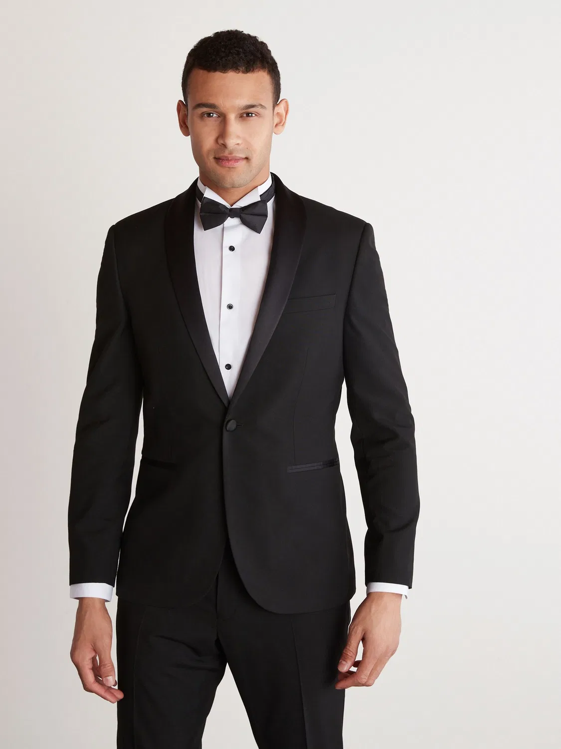 Пиджак смокинг Slim Fit, Black Shawl Next, черный