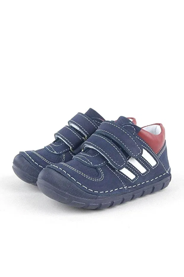 Детские туфли для мальчиков кожаные Grizzy Rakerplus, Navy Blue — фото 3