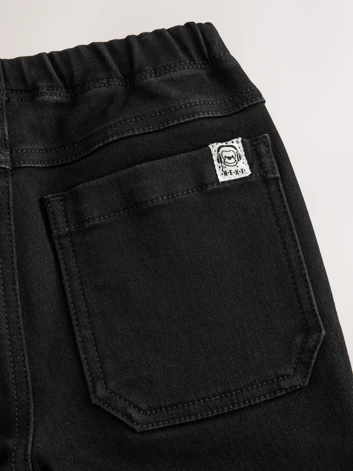 Джинсы свободного кроя, Black Denim Next, черный — фото 3