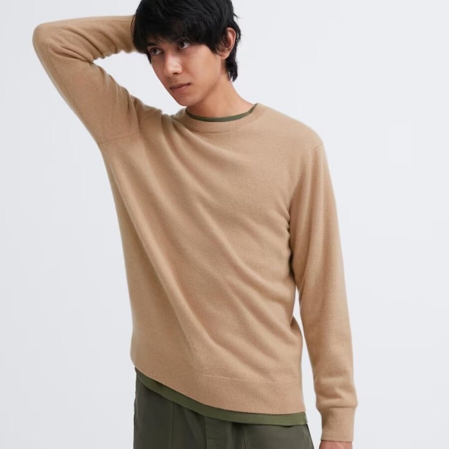 

Джемпер Uniqlo Cashmere, бежевый