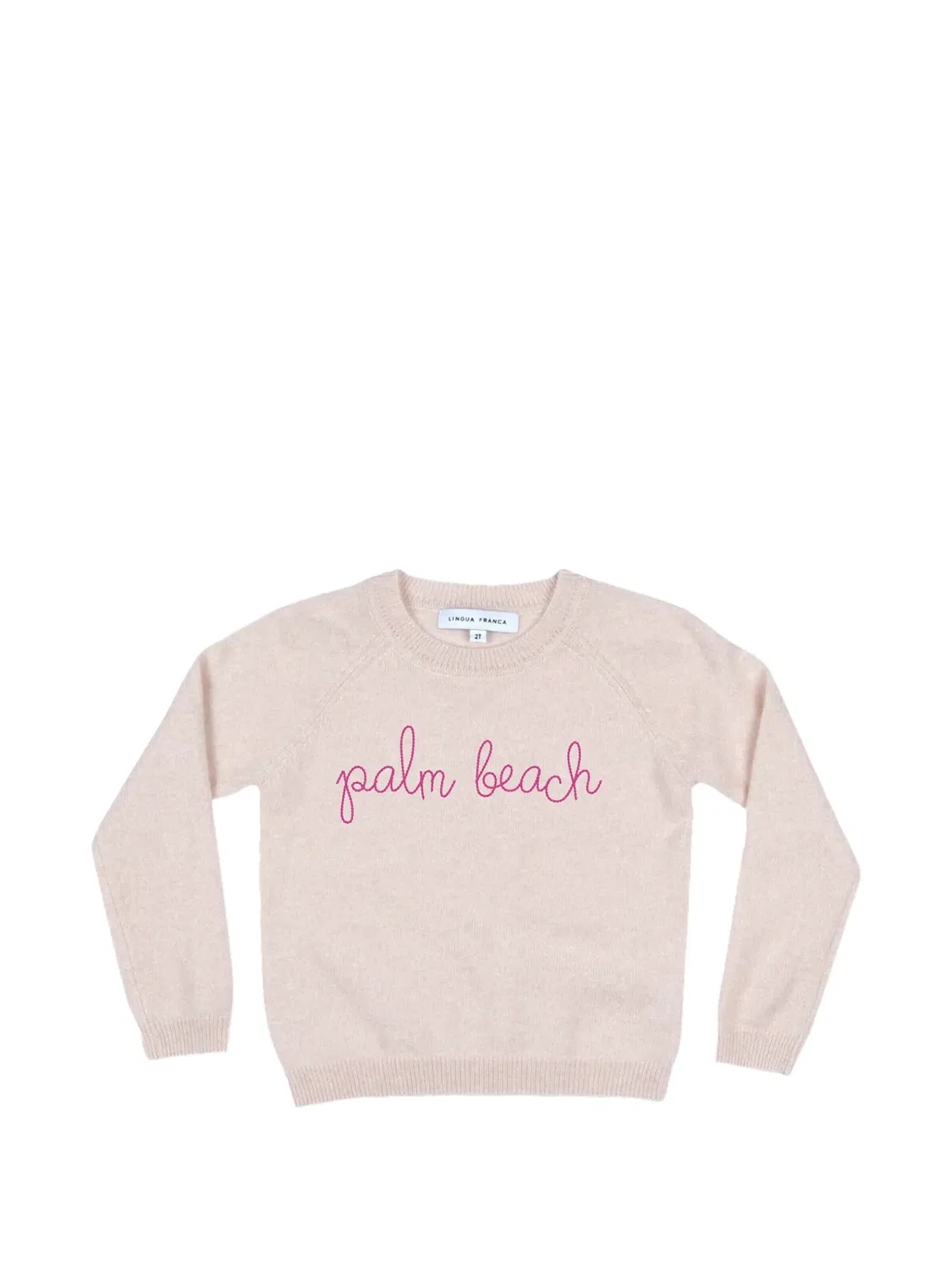 Свитер Palm Beach с круглым вырезом Lingua Franca, розовый
