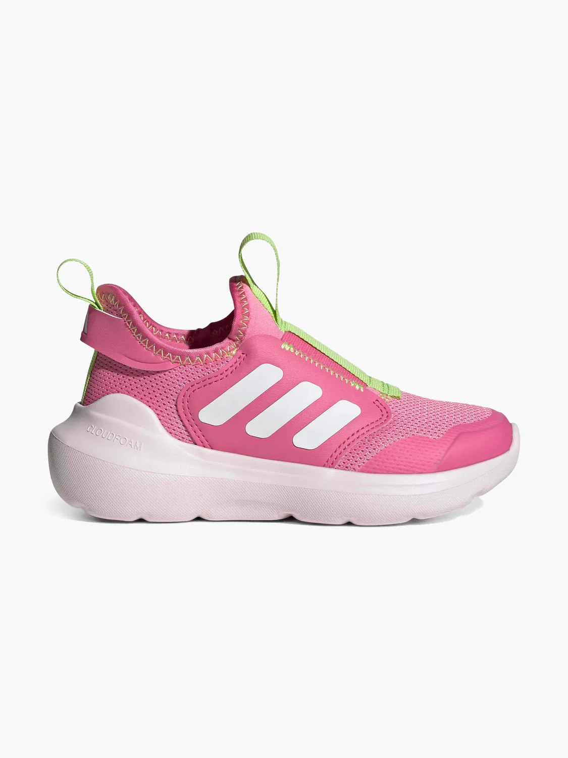 Детские кроссовки slip-on с эластичной вставкой Adidas, розовый