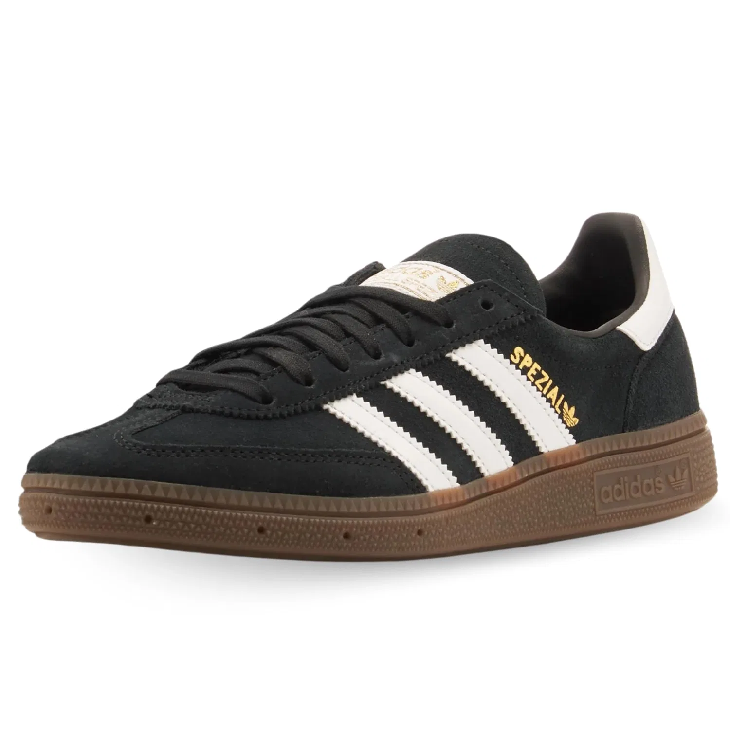 Детские кроссовки для мальчиков с замшевым верхом Handball Spezial J Adidas, Core Black Cloud White Gum