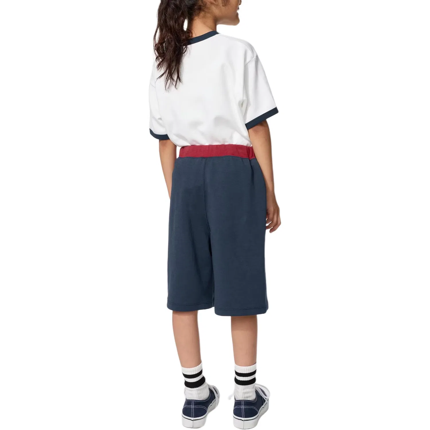 Детские шорты хлопковые UNIQLO, Marine Blue — фото 4