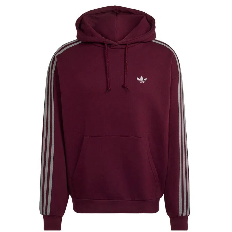 Толстовка ADIDAS ORIGINALS 'Adicolor Classics' винно-красного цвета