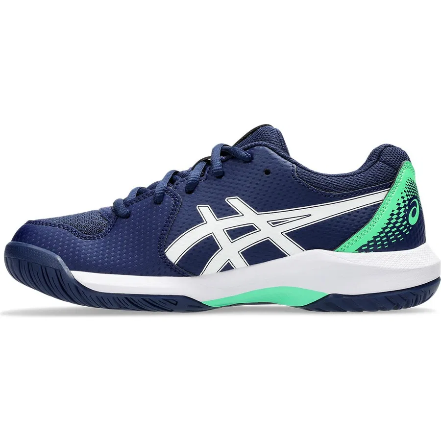 Детские теннисные туфли с технологией Gel Asics Gel-Dedicate 8 Gs, Темно-синий — фото 2