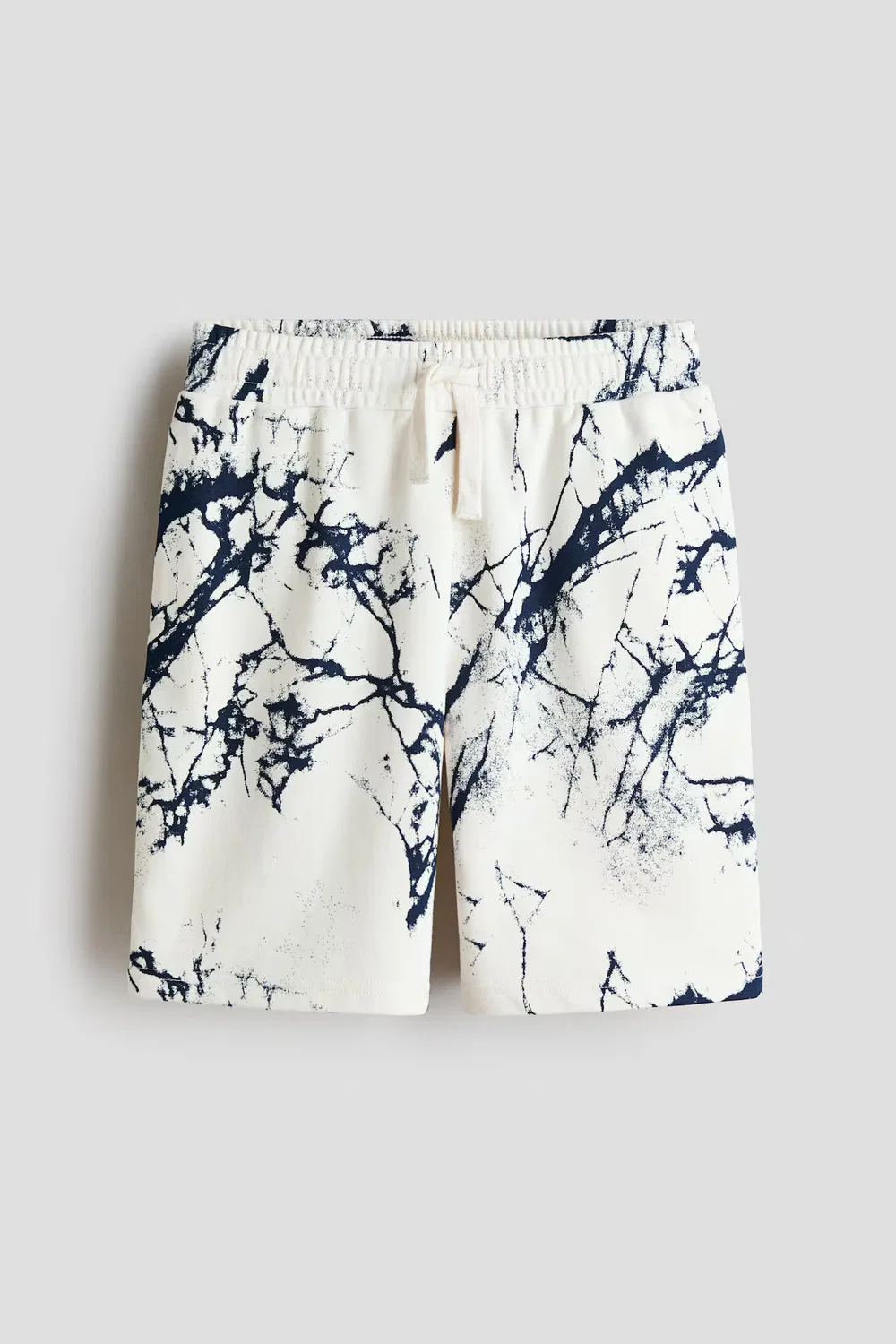 Спортивные шорты с принтом H&M, Weiß/Marmoriert