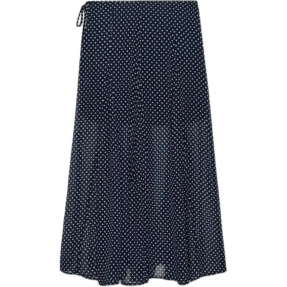 Женская длинная юбка повседневная ZARA, Sea Blue/White — фото 3