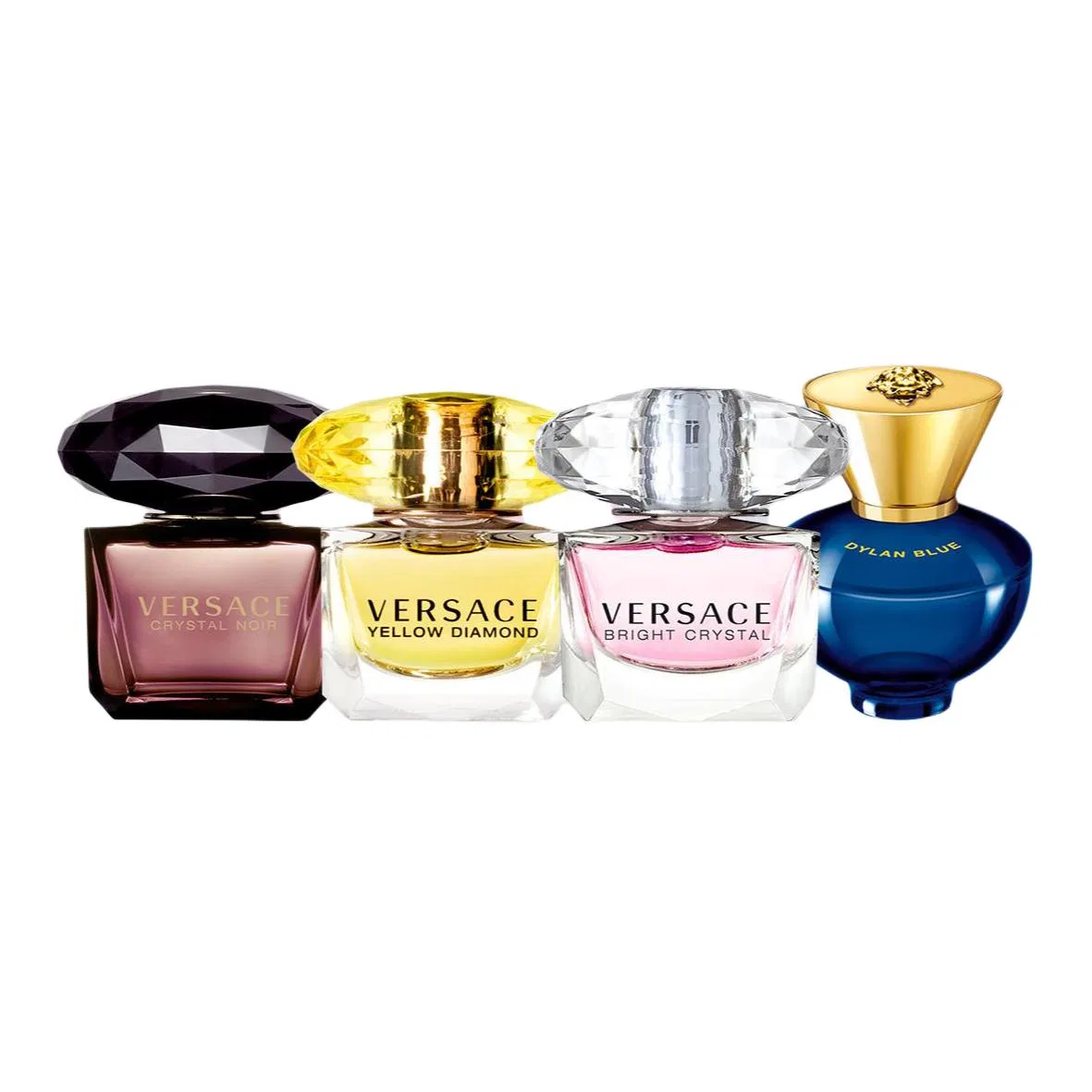 Женский набор пробников парфюмерии VERSACE, 4 x 5 мл, Black Currant Green Apple