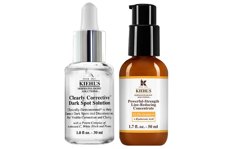 Женский набор для осветления пигментации New Collection Brightening Dark Spot Lightening Essence 30ml+Brightening Serums Lotion 50ml, Kiehl's