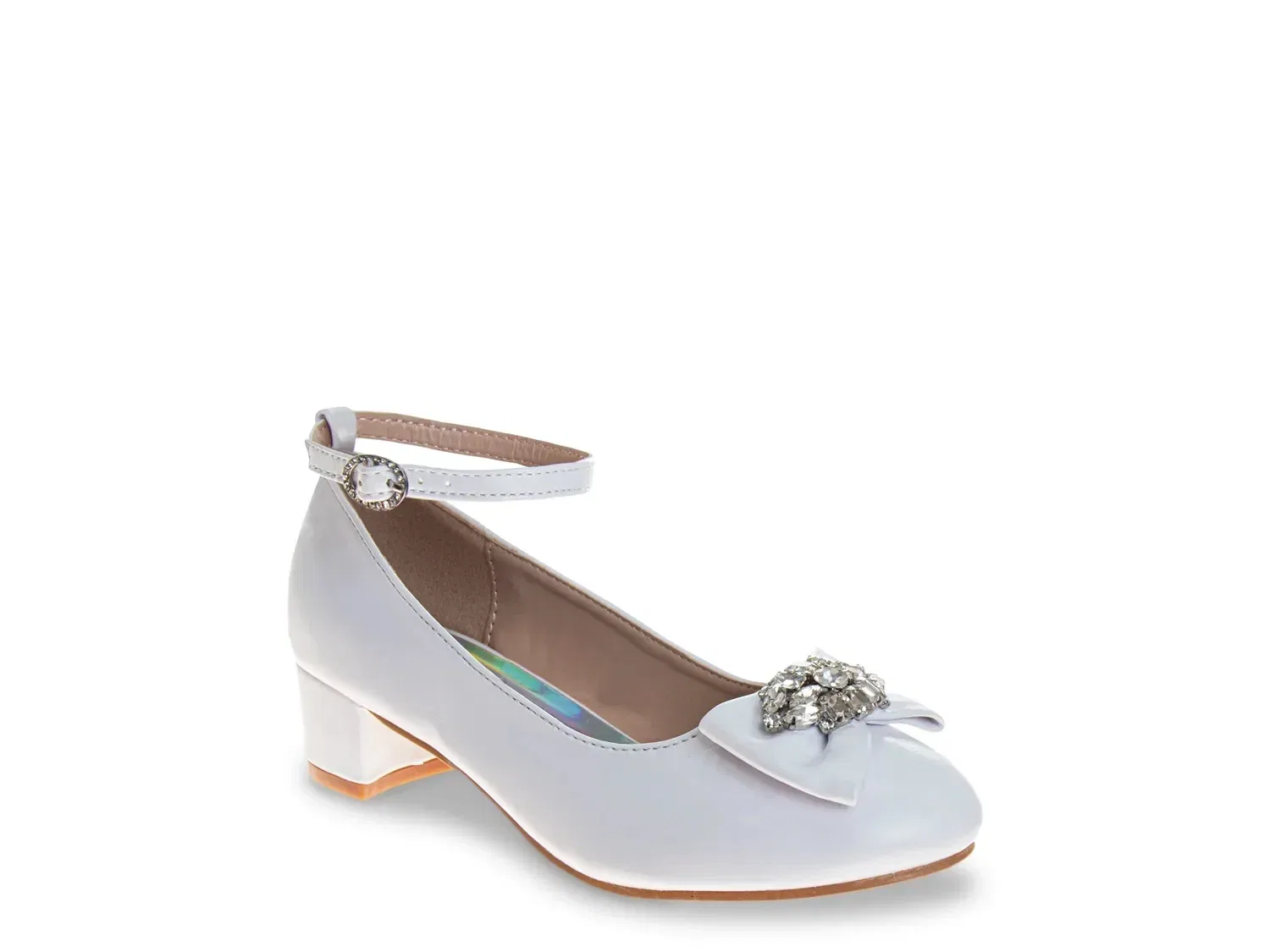 Туфли с блестками Low Heel Sparkle Pump, Badgley Mischka, белый