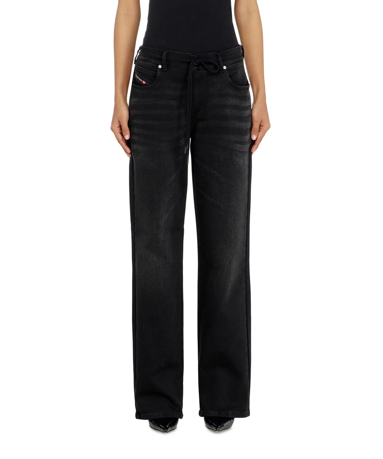 Женские джинсы-джоггеры с принтом D-MEEL JOGG DIESEL, Black