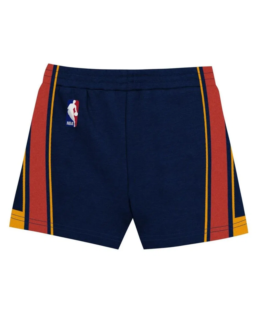 Комплект футболки и шорт с принтом Stephen Curry Mitchell & Ness, Navy — фото 4