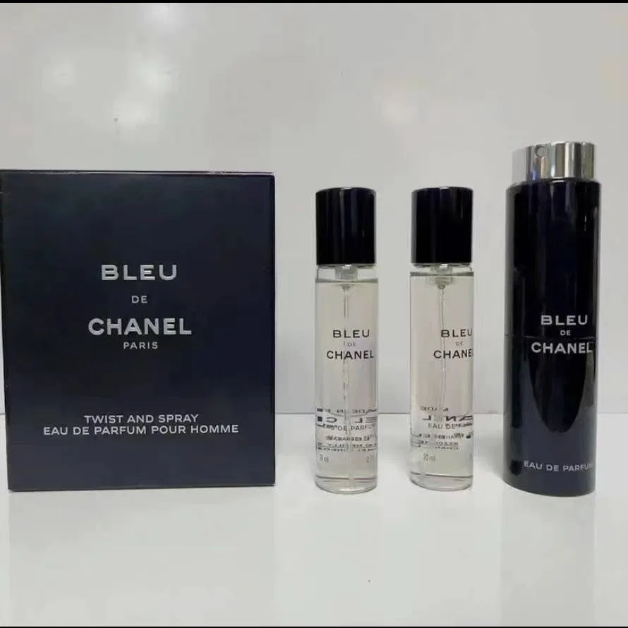 Мужской набор парфюмерии CHANEL Intense Cerulean, Eau De Parfum 20мл*3, Синий — фото 2