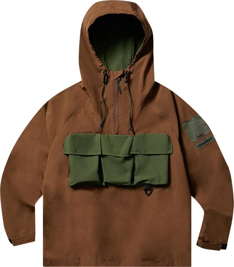 

Анорак Liberaiders Half Zip Anorak 'Brown', коричневый