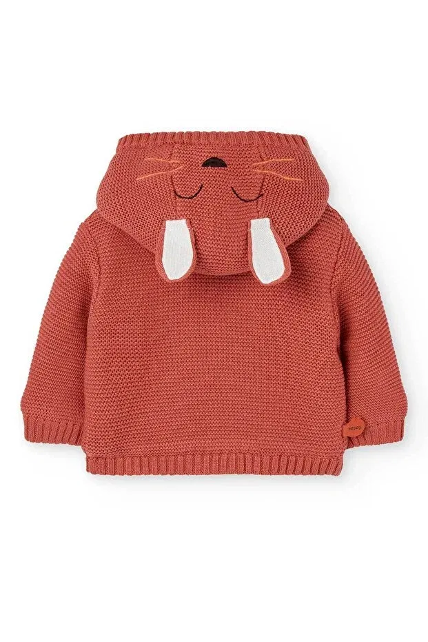 Детская куртка для девочек с принтом Carrot Embroidered Boboli, Pink — фото 3