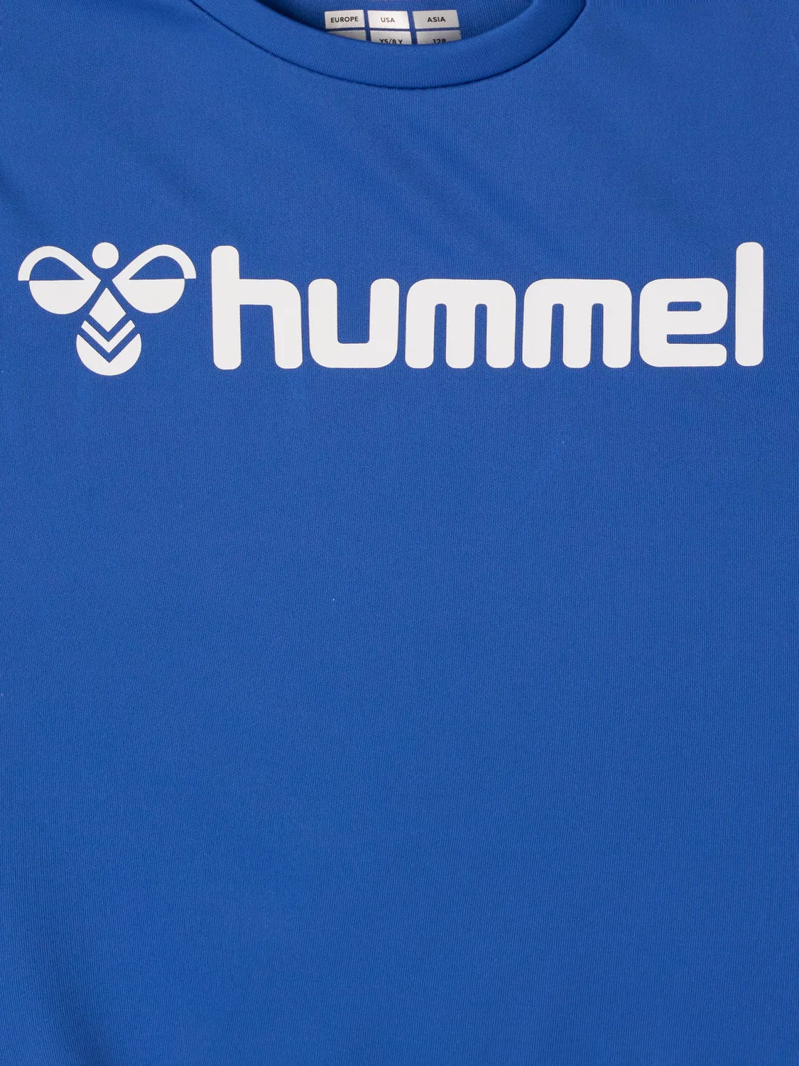 Детская спортивная футболка с коротким рукавом hummel, темно-синий — фото 3