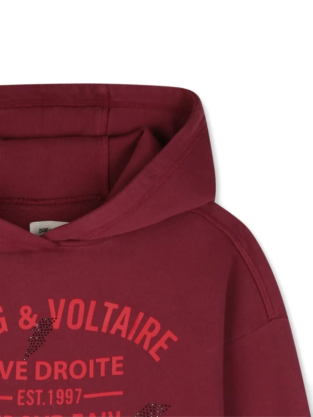 Худи с логотипом Zadig & Voltaire Kids, красный — фото 3