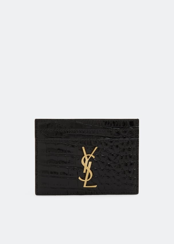 

Картхолдер SAINT LAURENT Cassandre card case, черный