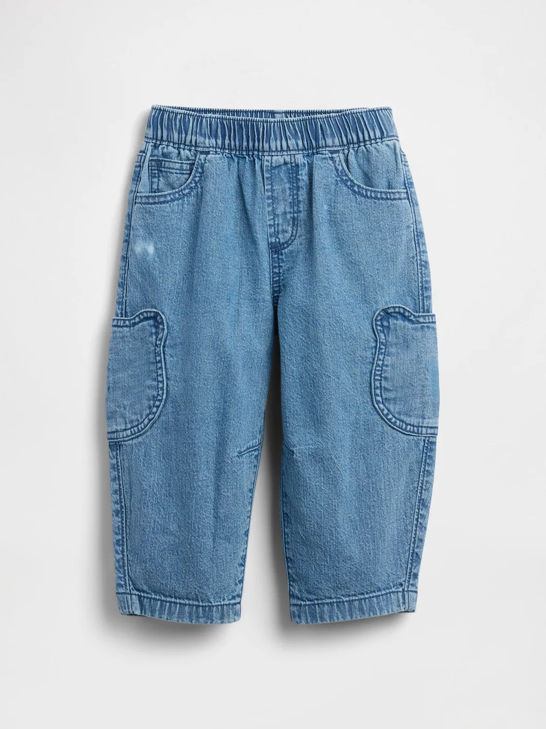 Джинсы Barrel Jeans Brannan Bear Pocket Pull-On Gap, Medium Wash — фото 2
