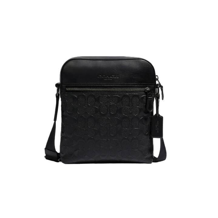 

Сумка Coach Outlet Houston Flight In Signature Leather, бронзовый/черный