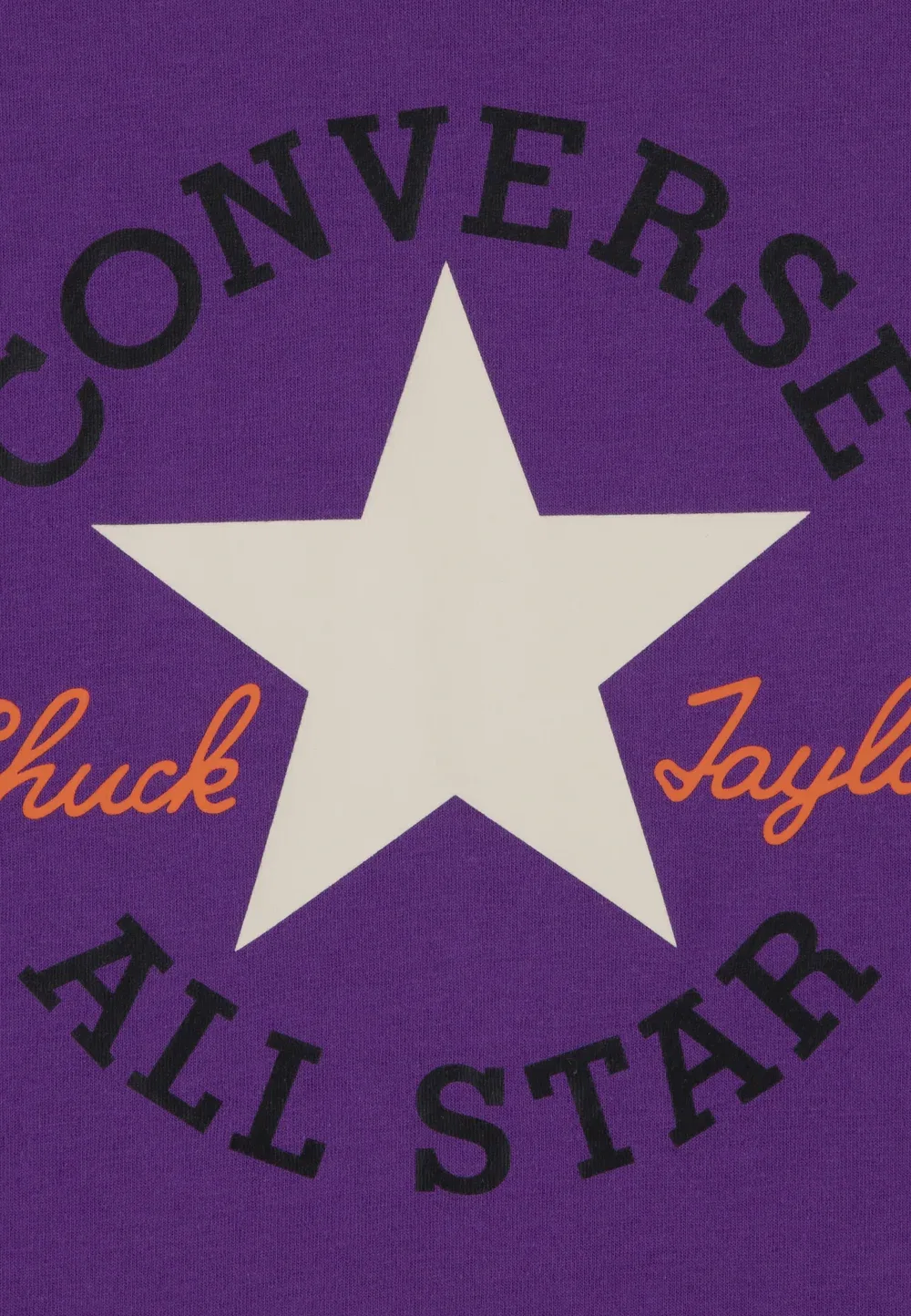 Футболка с принтом в виде фрагмента кефальского чучела Converse, Purple — фото 3