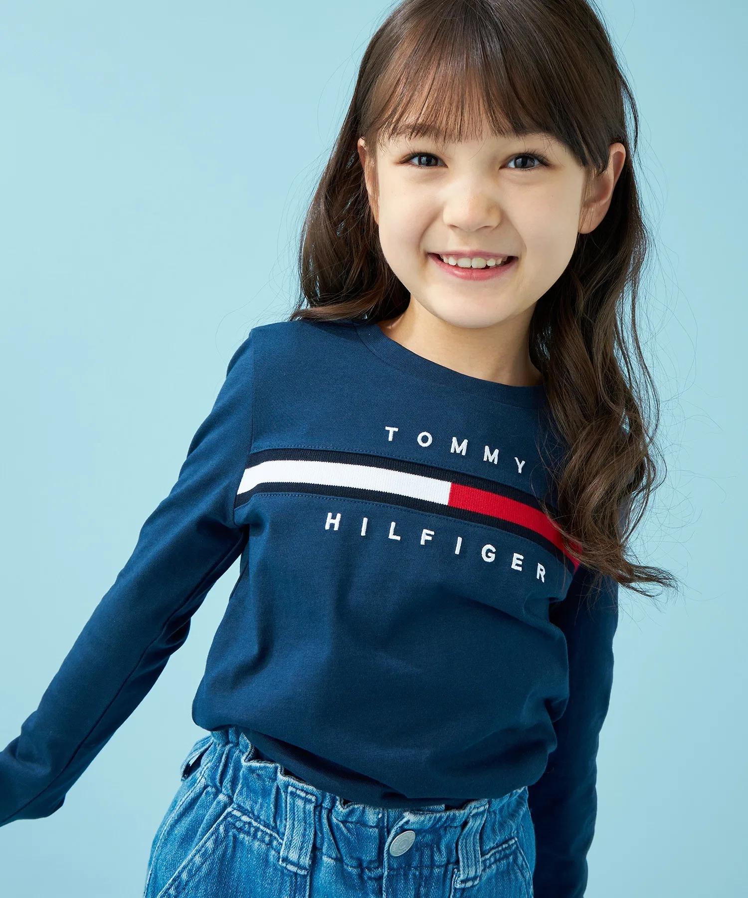 Детская футболка Tommy Hilfiger с длинным рукавом и логотипом — фото 3