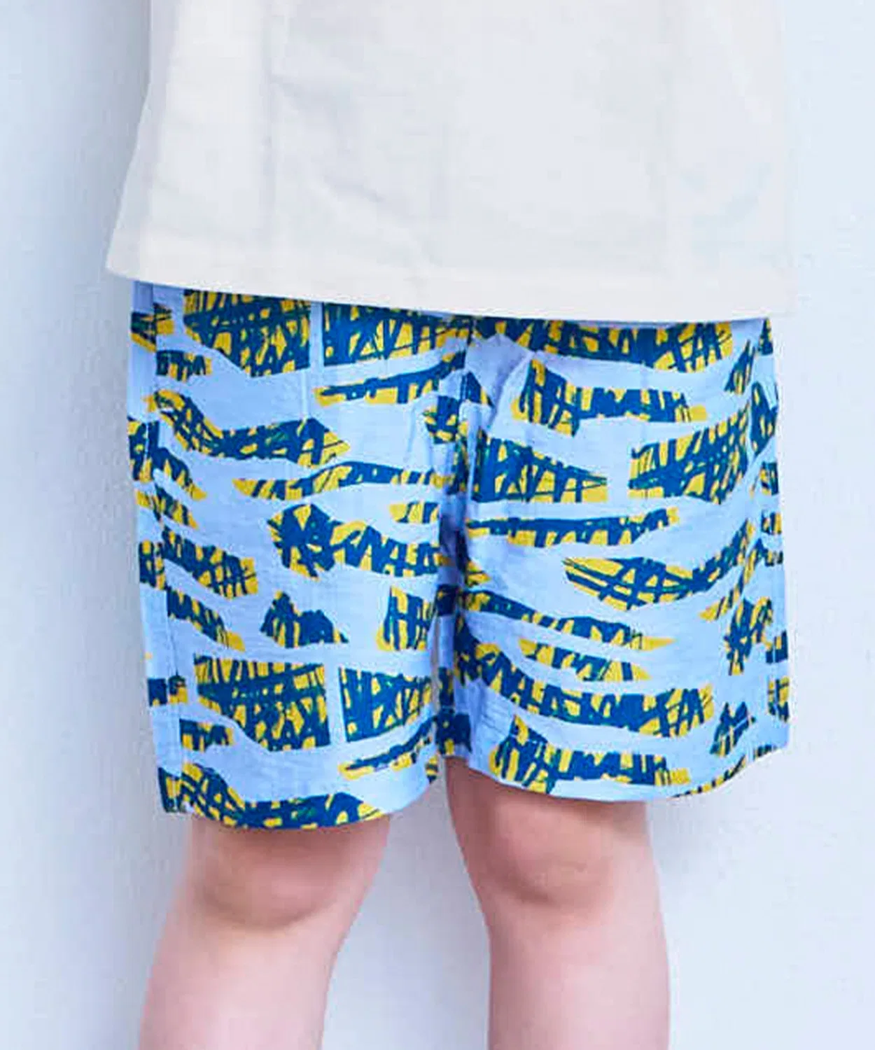 Детские шорты с принтом MARKEY'S, Mustard