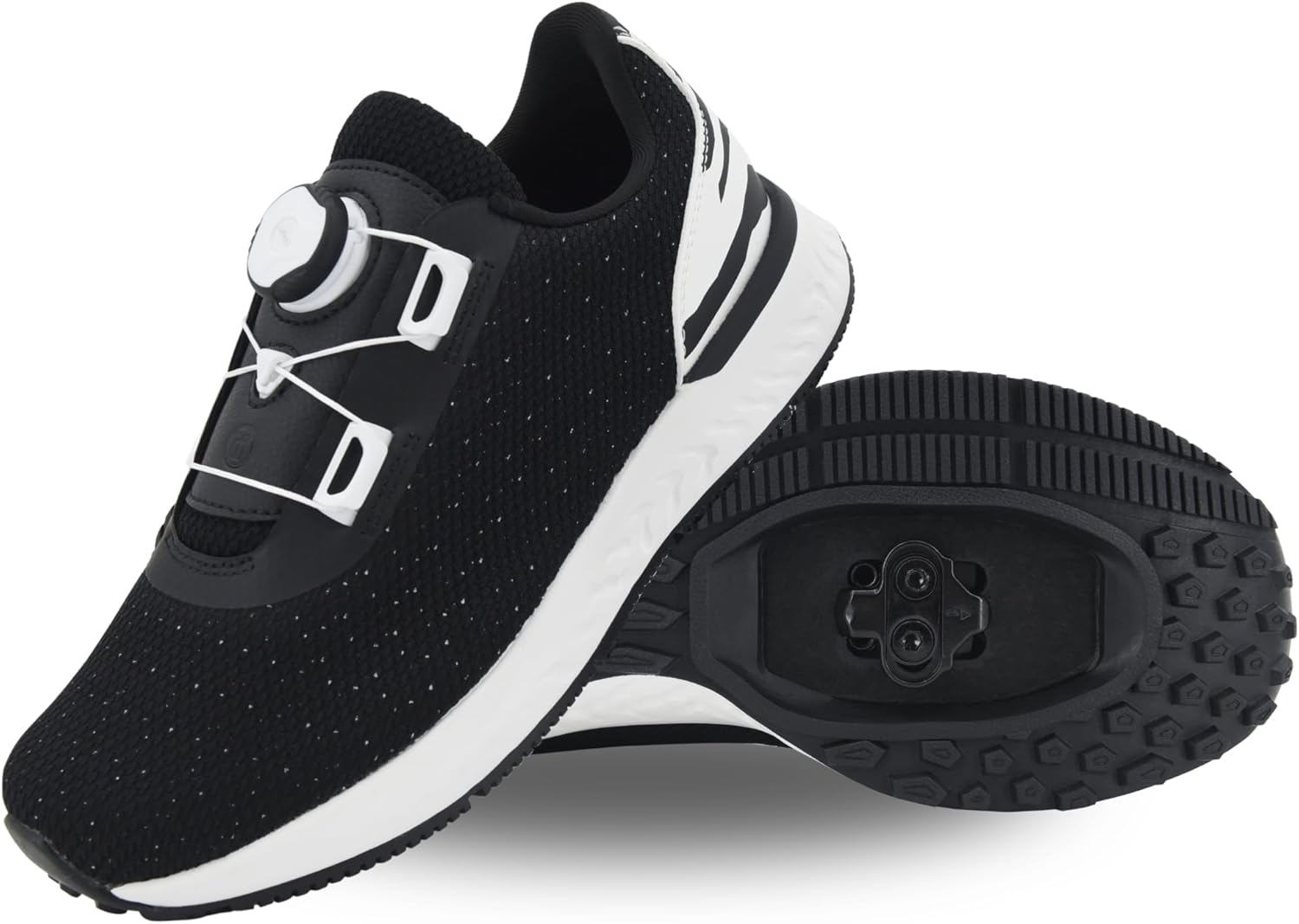 

Женские велосипедные туфли Tommaso с предустановленными шипами SPD- удобные для ходьбы вентилируемые велосипедные туфли SPD для женских занятий спиннингом и домашнего велосипеда- комфортные для стопы и носка, черный