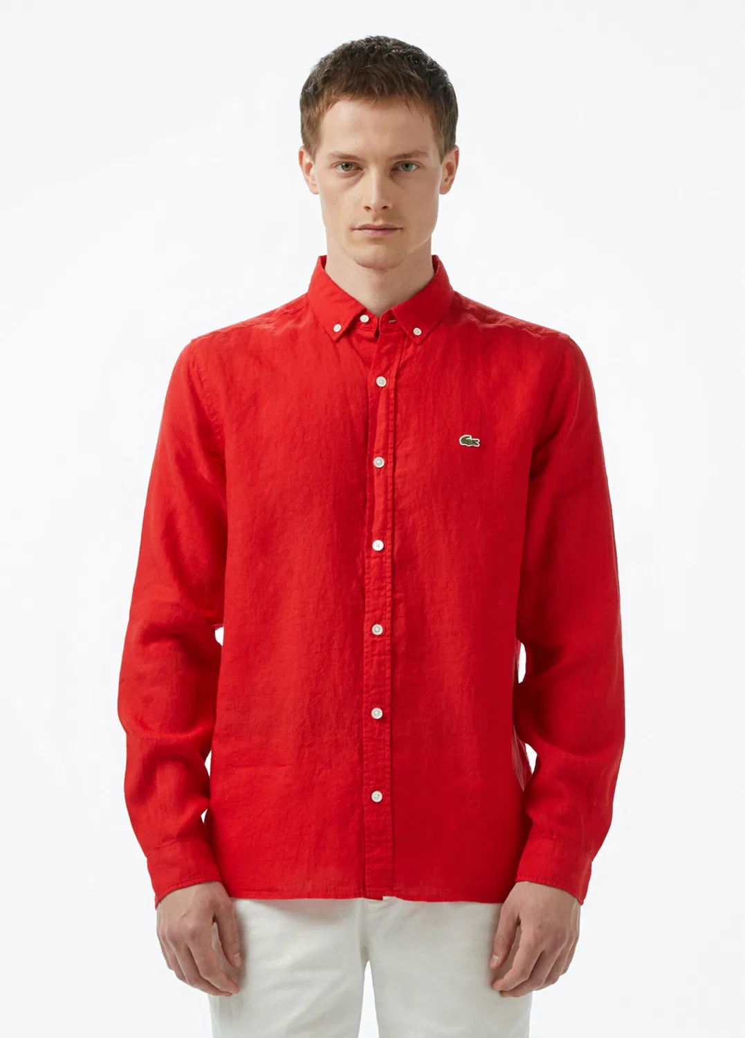 Рубашка Lacoste Regular Fit, красная