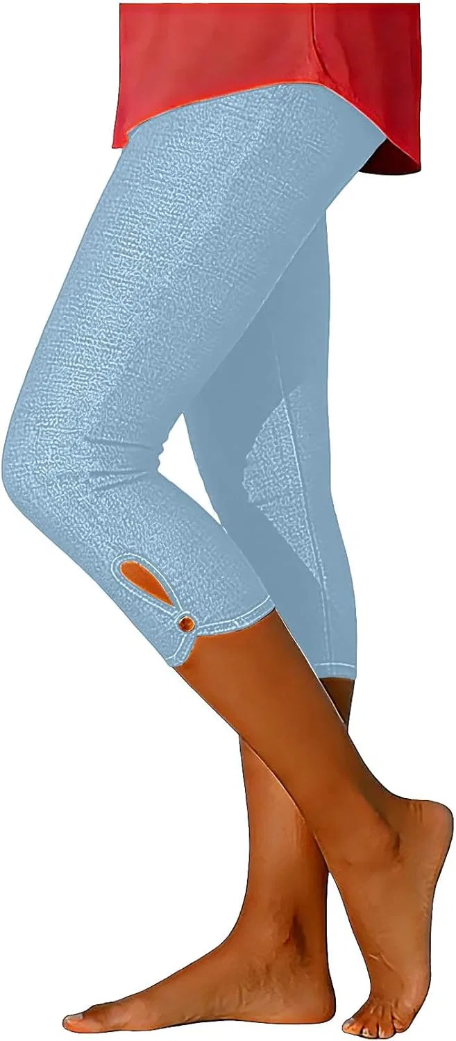 Леггинсы джинсовые Light Blue — фото 4