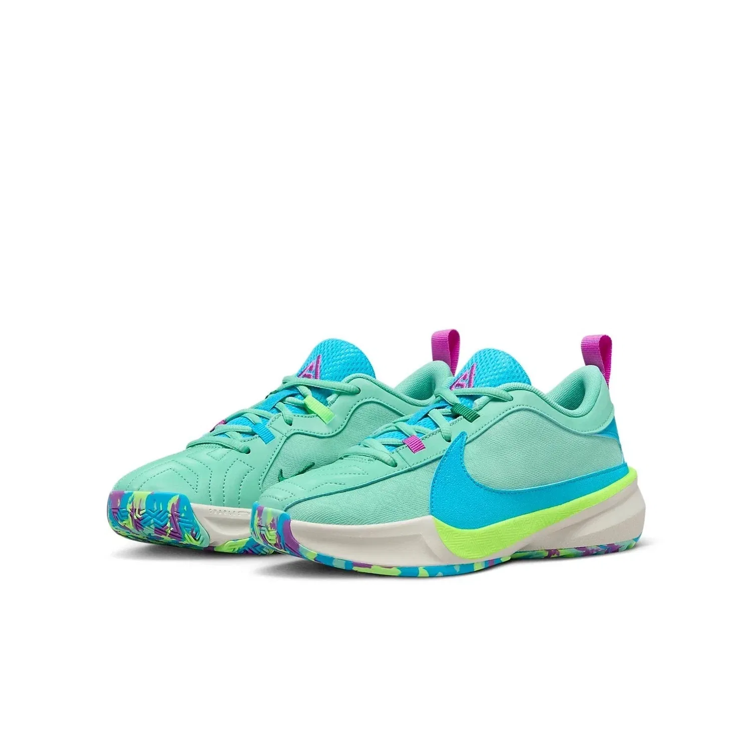 Детские кроссовки баскетбольные Nike Freak, зеленый
