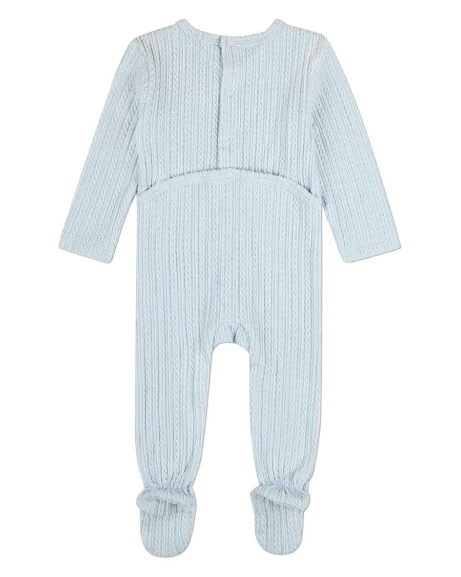 Детский боди-комбинезон с длинным рукавом MeMoi, Baby Blue — фото 2