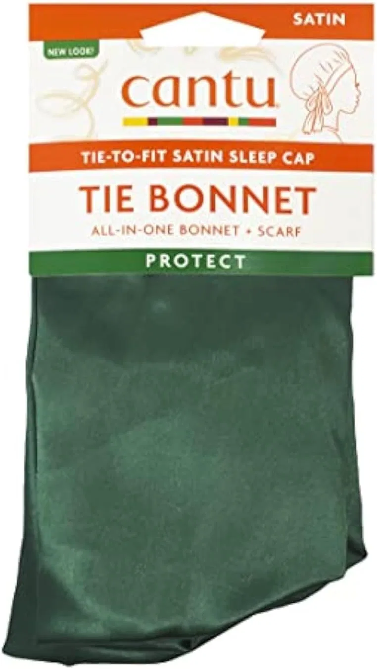 Шапочка для душа Satin Bonnet with Tie, CANTU, 1 шт, Зеленый