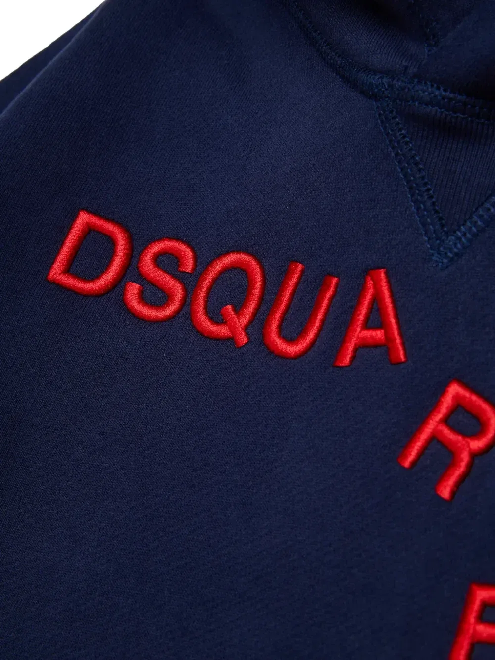 Худи с вышитым логотипом Dsquared2 Kids, синий — фото 4