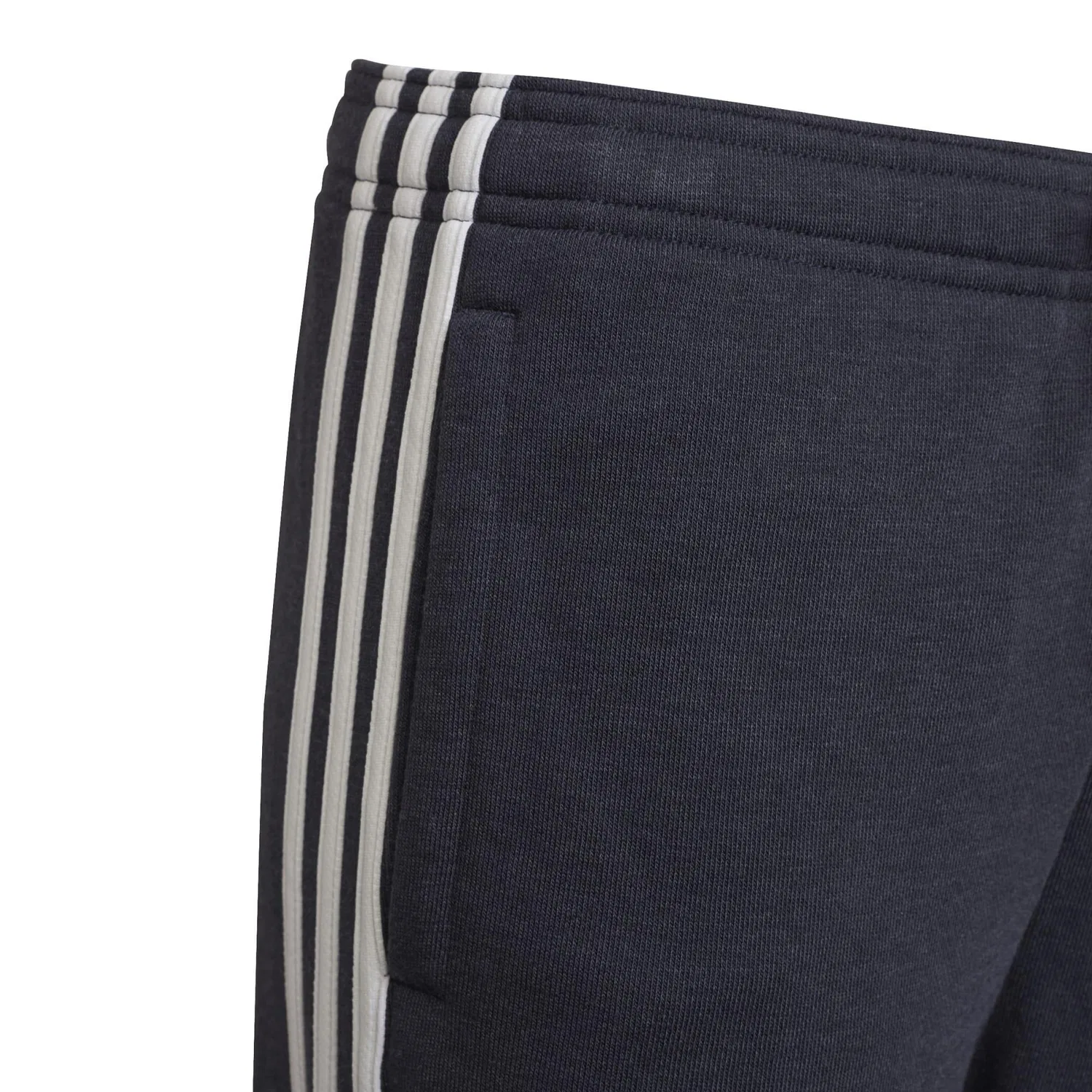 Детские спортивные штаны с тремя полосками Essentials 3 Stripes FT Adidas, Dunkelblau — фото 2