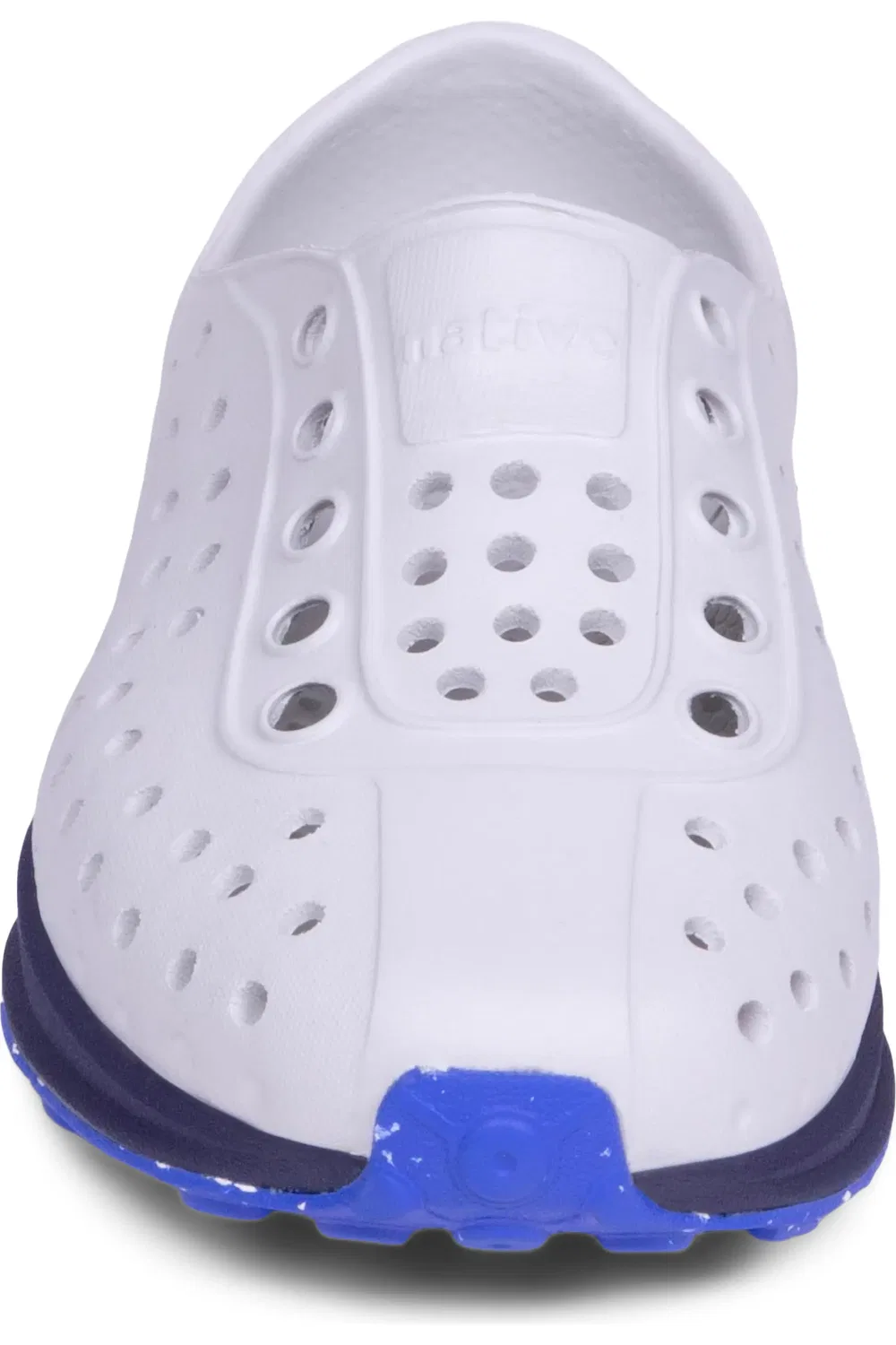 Детские кроссовки slip-on с перфорированным верхом Robbie Sugarlite Native Shoes, белый/синий/темно-синий — фото 4