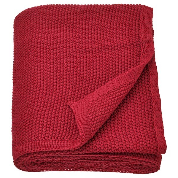 

Плед IKEA Humlemott, 130x170 см, красный