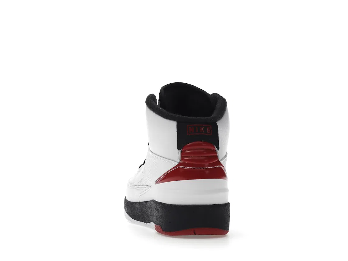Детское кеды Jordan 2 Retro OG Chicago (2022) (PS) Jordan, White Varsity Red Black — фото 4
