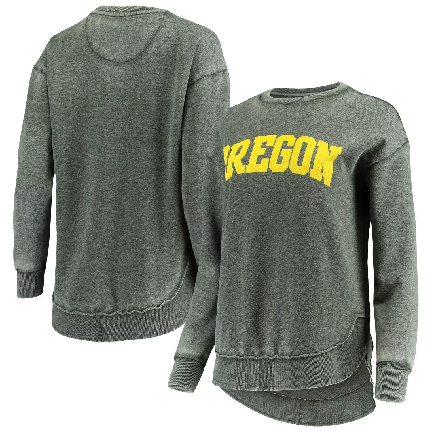 

Женский свитшот Pressbox Green Oregon Ducks Vintage Wash Pullover