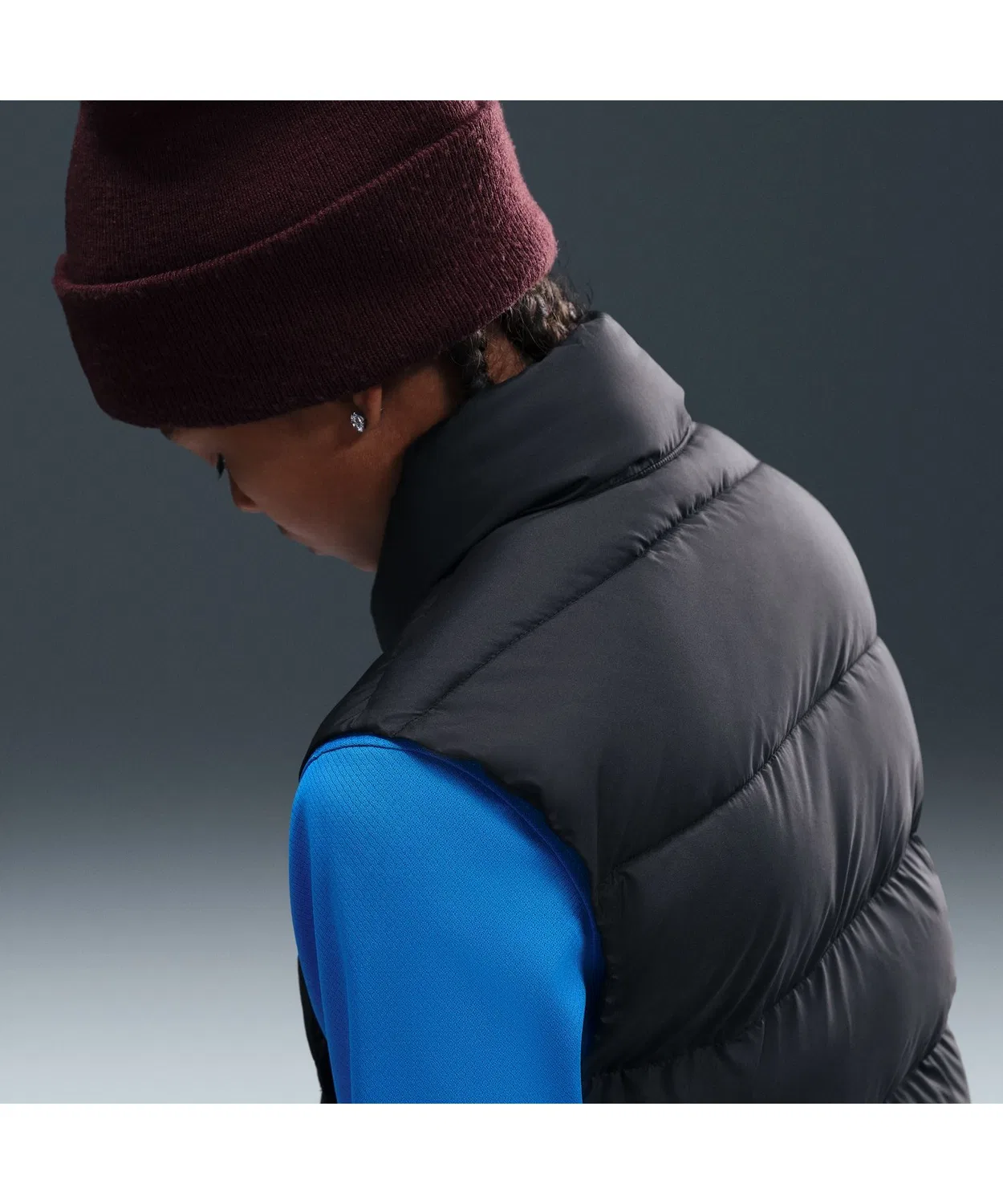 Детский пуховый жилет без капюшона с утеплителем NIKE YTH NSW TF ADP Puffer Vest, Pink — фото 4