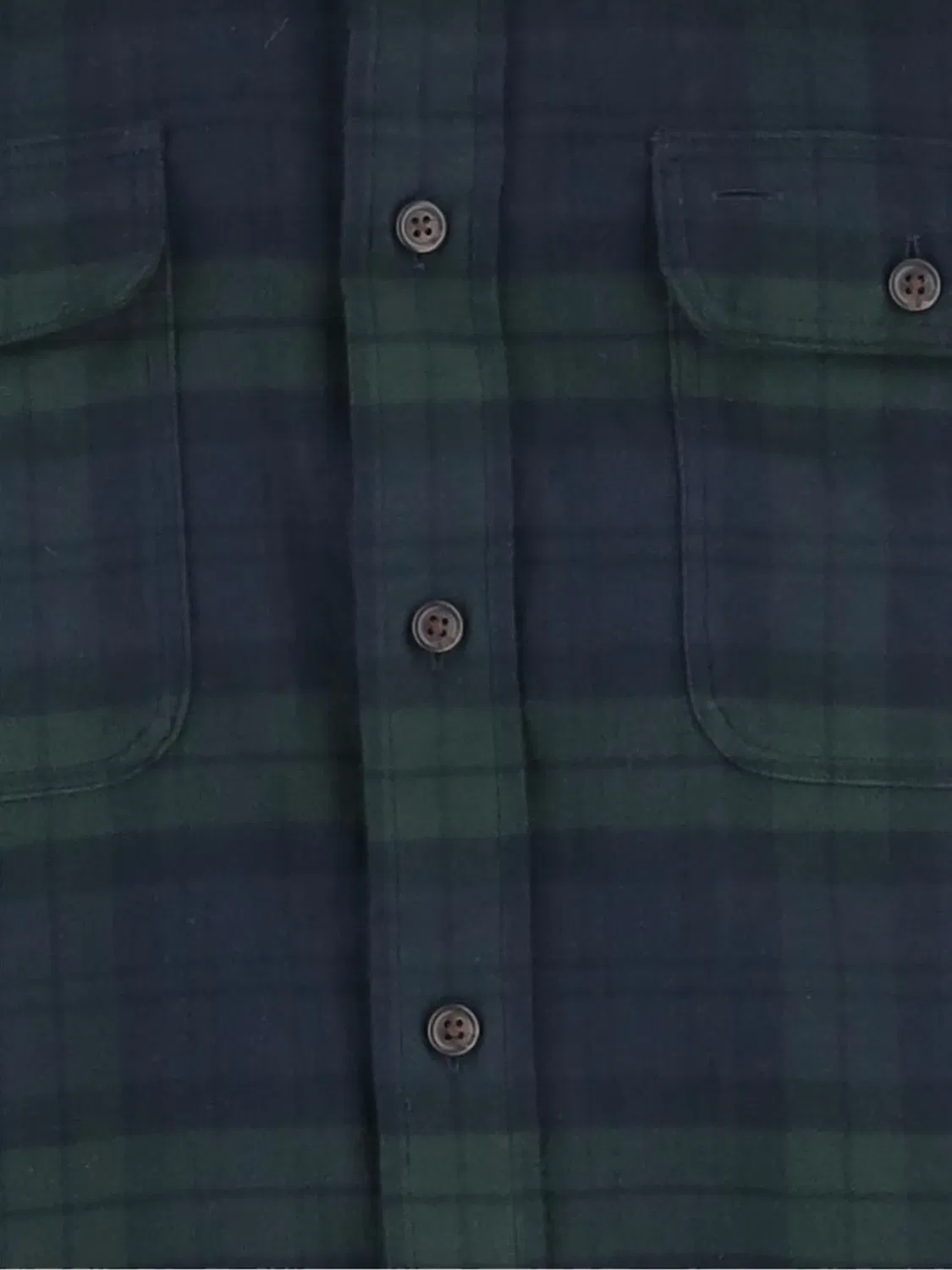Фланелевая рубашка Classic Fit в клетку синяя Polo Ralph Lauren, синий — фото 3